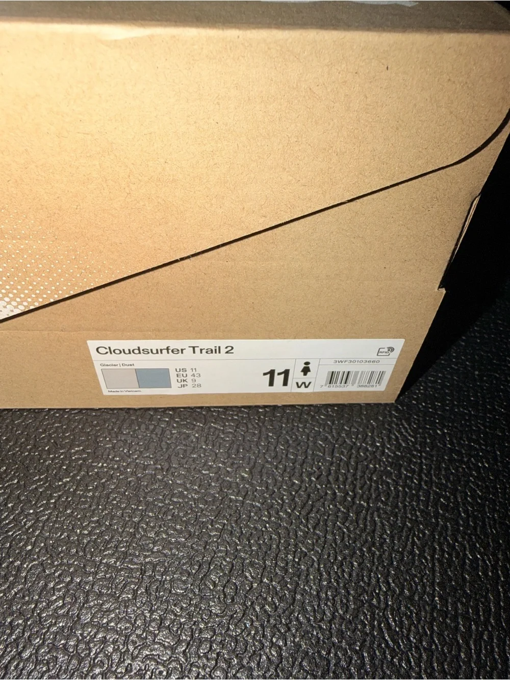 NEW On Cloudsurfer Trail 2 Women’s 11 Glacier Dust Trail Running Shoes